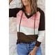 thumbnail image 4 of ABPHQTO Sudadera con capucha de mujer Beach Bonfire de punto marrón, 4 of 5