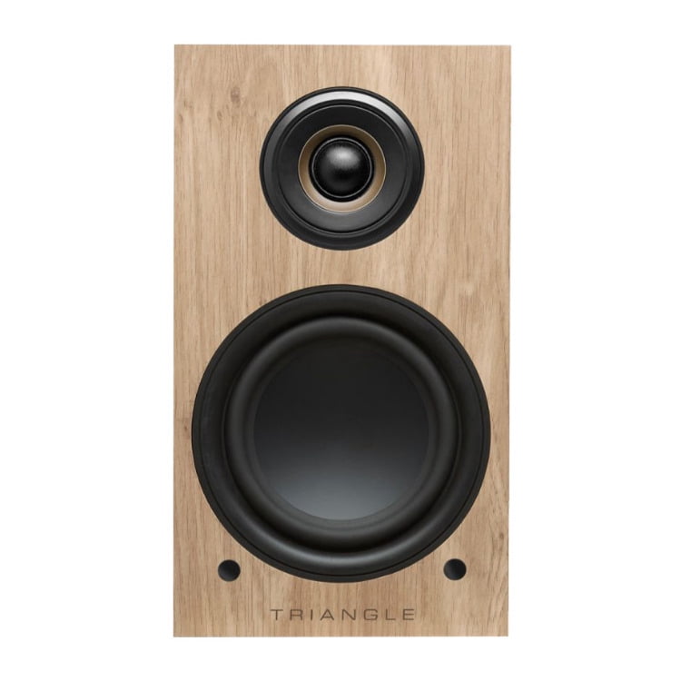 Triangle LN01A Wireless Bluetooth Bookshelf Speakers (Light Oak, Pair)