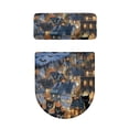 thumbnail image 4 of HELLHERO Keep Dust Stain Elastic Fabric Toilet Cover Set Elastic Bottom Cozy Toilet Lid Seat Cover Set Fits All Toilet Shapes for Bathroom Home, 4 of 7