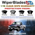 thumbnail image 2 of 2000 Mazda B3000 Beam Wiper Blades Wipers w/1yr Warranty (Set of 2) (WiperBladesUSA), 2 of 5