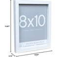 thumbnail image 6 of 3 Pack Fundamentals 8”; x 10”; White Shadow Boxes by Studio Décor®, 6 of 10