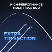 KastKing Travel Fishing Rods, Portable 4/5 Piece Spinning & Casting Rods, Extra Twin-Tip- Centron Lite