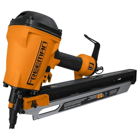 

Freeman G22183CLW 2nd Generation Compact Lightweight Pneumatic 21-Degree 3-1/4 Framing Nailer with Adjustable Metal Belt Hook and 1/4 NPT Air Connector