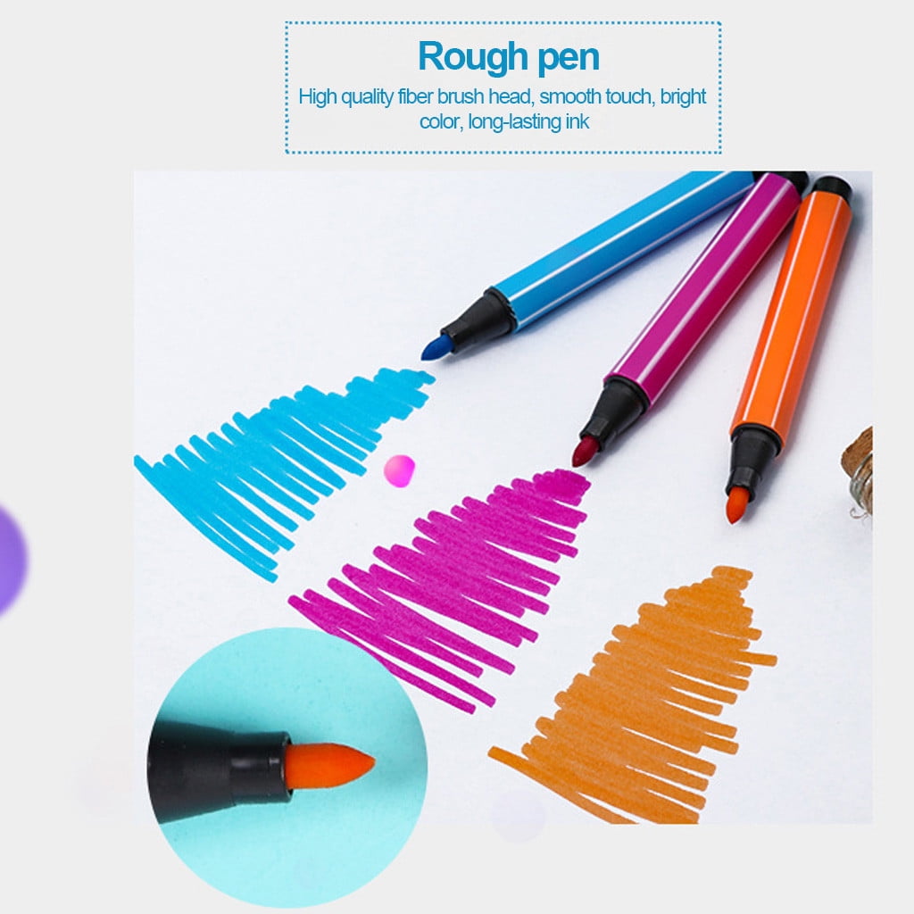 Clearance! Fdelink Colored Pens 12PCs 12 Colors Chlidren Study Painting Stationery Watercolor Marker Pen Sets Blue