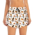 thumbnail image 4 of Lsque Halloween Gnomes Printed Women's Running Shorts with Liner Pockets,Elastic Quick Dry Workout Athletic Gym Yoga Shorts,Womens High Waist Shorts-, 4 of 9