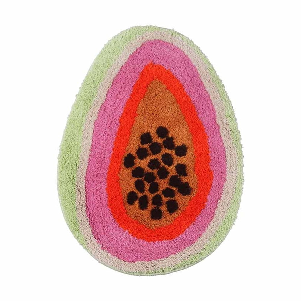 yingda1992 Passion Fruit Shaped Bath Mat Cartoon Non-Slip Bathroom Rug Soft Bathmat for Bedroom Kitchen Home Decor 18.5x25.6in