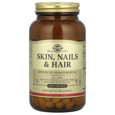Solgar Skin, Nails & Hair, Advanced MSM Formula, 120 Tablets