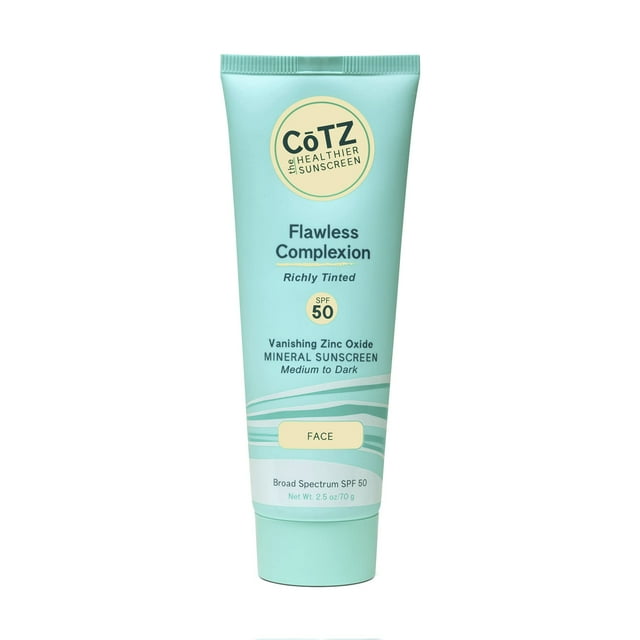Protector solar CotZ Skincare para una tez impecable, con SPF 50, 70 g