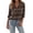Coffee-#005, variant on Dweltoz Women's Plaid Flannel Shirt Soft Long Sleeve Lightweight Casual Button Down Jacket with Pockets 2026 Fall Fashion Blouses,Hot Pink S