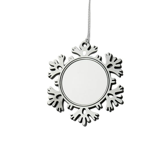 Luoshdecor Snowflake Photo Christmas Ornaments, Snowflake Xmas Hanging Gift Ornaments for Winter Decorations Souvenir Gift