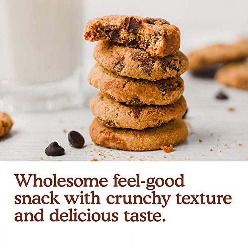 Simple Mills Almond Flour Crunchy Cookies, Double Chocolate Chip - Gluten Free, Vegan, Healthy Snacks, Made with Organic Coconut Oil, 5.5 Ounce (Pack of 3)