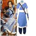 thumbnail image 4 of Último El Avatar Airbender Katara Cosplay Azul Disfraz Chica Halloween Trajes Nuevo, 4 of 4