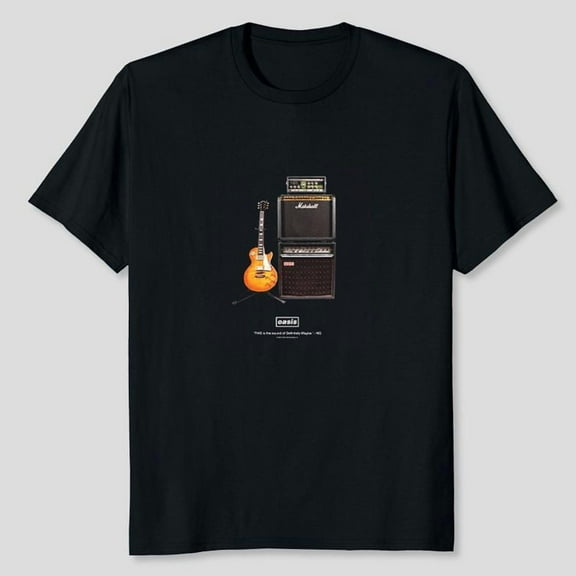 Oasis DM Guitar T-Shirt Unisex, Sizes S-5XL, Tbun