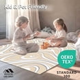 thumbnail image 4 of ODIKA 4'x6' Machine Washable Non-Slip Area Rug, Flowing Wave with Curved Lines High Traffic Rug, Beige, 497832, 4 of 7