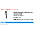 thumbnail image 2 of Heater Temp Sensor - Compatible with 2000 BMW 323Ci, 2 of 2