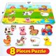 thumbnail image 5 of Puzle Montessori de madera con animales de granja Lucas & Friends, 2-4 años, 5 of 7