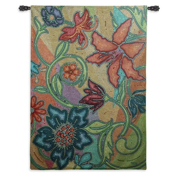 Fine Art Tapestries Garden Party Mosaic Wall Tapestry