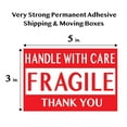 thumbnail image 3 of Infi-Touch Red "Fragile Handle with Care Thank You" 3 x 5 Semi-Gloss Stickers - 4 Rolls, 3 of 4