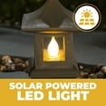 thumbnail image 2 of Home Pagoda Garden Statue, Solar Powered Statue Japanese Garden Decor, Outdoor Zen Garden Lantern, Flickering LED Garden Light (Tranquil Pagoda), 2 of 10
