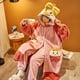 thumbnail image 2 of Conjuntos de Pijamas con capucha para mujer, ropa de dormir Kawaii, ropa de casa gruesa, trajes de otoño e invierno, nuevo, 2 of 4