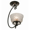thumbnail image 6 of Meyda Tiffany - 173449 - One Light Semi-Flushmount - Revival - Craftsman Brown, 6 of 7