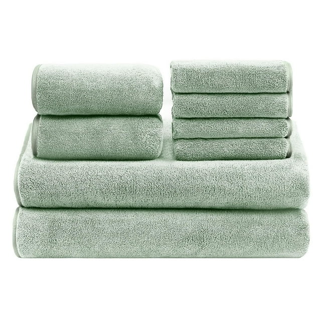 Juego Toallas de Baño Super Absorbente y Secado Rápido,8 Piezas Toalla de Baño Incluyendo 4 Toalla de Mano,2 Toalla,2 Toalla de Baño,Agradable para la Piel Vellón de Coral Toalla para Hogar,Hotel