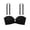 Black, variant on longantii Mokibras Strapless Bra, Wireless Front Closure Push up Padded Non Slip Tube Jelly Bra, Invisible Strapless Bras for Women(80C,Large)