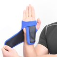 thumbnail image 2 of 1pc Useful Splint Sprains Arthritis Band Belt Carpal Tunnel Hand Wrist Support Brace Solid Black, 2 of 6