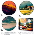 thumbnail image 3 of Designart "Radiating Sun Over The Plains III" Landscape Modern Canvas Print, 3 of 5