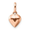 thumbnail image 6 of Auriga Fine Jewelry 925 Sterling Silver Rose-Tone Puffed Heart Pendant (L- 14.7mm, W- 8mm) for Women, 6 of 6