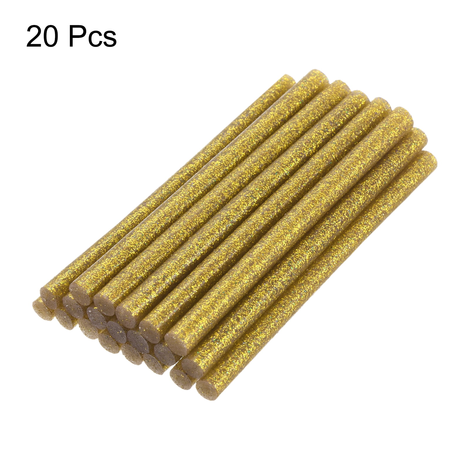 Unique Bargains 20pcs Hot Melt Glue Gun Sticks,280mm x 11mm for Most Glue Gun,Glitter Gold