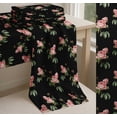 thumbnail image 6 of Soimoi Black Cotton Voile Fabric Leaves & Rose Floral Print Fabric by Yard 42 Inch Wide, 6 of 7