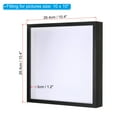 thumbnail image 2 of Uxcell 10x10 Shadow Box Frame Wooden Dried Flower Photo Frame Floating Photo Frame Black, 2 of 6