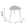 thumbnail image 2 of Side Table. End Table Living Room. Bedside Table or Night Stand. Small Entry Table. Easy To Assemble. Natural Wood Base and Top, 2 of 4