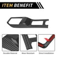 thumbnail image 4 of Cubierta Decorativa del Panel de Cambio de 4WD para Jeep Wrangler JL JLU 18-24 ABS Fibra de Carbono Negra, 4 of 6