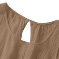 thumbnail image 7 of Bovemsi Women's Cotton Linen Camisole - Solid Color Pleated Sleeveless Vest, Versatile Outer/Inner Wear, Base Layer for Under Clothes, 7 of 7
