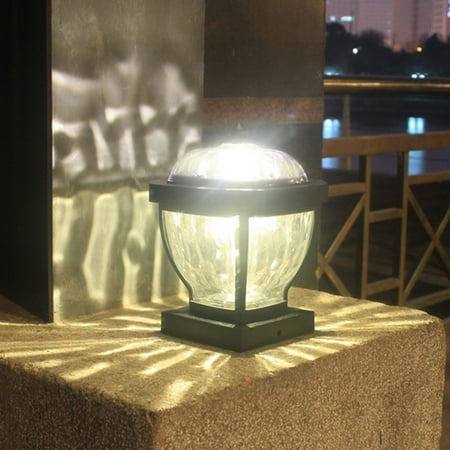 

WJSXC Solar Lighting Clearance Solar Post Lights Outdoor Fence Cap Light for Posts Patio Garden Decoration White Lighting Black，Lighting Solar Outdoor Post Cap Lights Light for Fence Glass