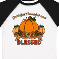 thumbnail image 4 of Inktastic Thankful Grateful and Blessed Pumpkins and Sunflower Boys or Girls Toddler T-Shirt, 4 of 5