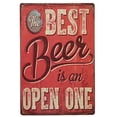 thumbnail image 1 of Ionze - Cartel de chapa metálica vintage para decoración del hogar, para bar, pub, club, cafetería, decoración de pared, accesorios para el hogar (F), 1 of 5