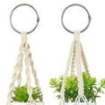 thumbnail image 5 of ZCSKFIN 2-Piece Small Macrame Plant Hanger Set, Handmade Cotton Rope Plant Holder for Wall Decor, Bohemian Style Hanging Planter for Indoor and Outdoor Plant Displays, 5 of 9
