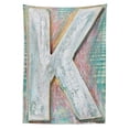 thumbnail image 3 of Ambesonne Letter K Tablecloth Rectangular Table Cover, Scratched Looking K, 60"x84", Multicolor, 3 of 4