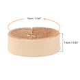 thumbnail image 2 of 2Pack Leather Belt Loop Keepers 10cm Girth Belt Strap Ring Buckle (Beige), 2 of 6