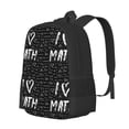 thumbnail image 2 of Daiia I love Math Backpack for Men and Women -Durable Backpack Large Capacity, Water-Resistant Bag with Adjustable Straps and Laptop Compartment, 2 of 9