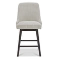 thumbnail image 2 of Maddie Home 26" Modern Fabric Counter Height Swivel Barstool in Ivory, 2 of 14