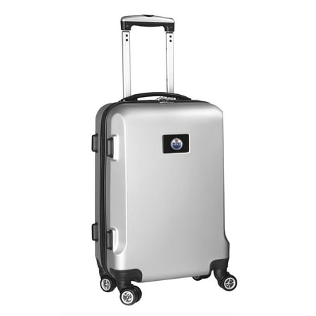 NHL Mojo Edmonton Oilers Hardcase Spinner Carry On Suitcase - Silver