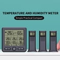 thumbnail image 4 of Termómetro digital Dormitorio Tablero de pared Colgando LCD grande LCD Temperatura Temperatura Medidor de humedad Electronic Dispositivo de medición Negro Inevent HA011250-01B, 4 of 7