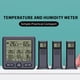 thumbnail image 4 of Termómetro digital Dormitorio Tablero de pared Colgando LCD grande LCD Temperatura Temperatura Medidor de humedad Electronic Dispositivo de medición Negro Inevent HA011250-01B, 4 of 6