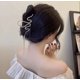 thumbnail image 1 of Clip de mariposa elegante de cristal con diamantes de imitación de mandíbula de garra de pelo de metal Ha, 1 of 4