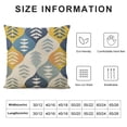 thumbnail image 5 of Chilfamy Outdoor Waterproof Throw Pillow Covers Decorative Couch Farmhouse Spring Summer Gray Blue Gold Yellow Indigo Beige Modern Geometric Square Neutral Grey  White, 5 of 5