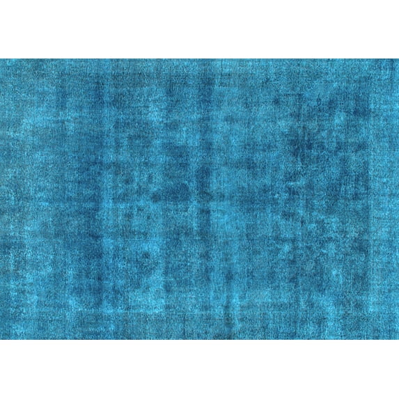 Ahgly Company Indoor Rectangle Abstract Light Blue Modern Area Rugs, 7' x 9'